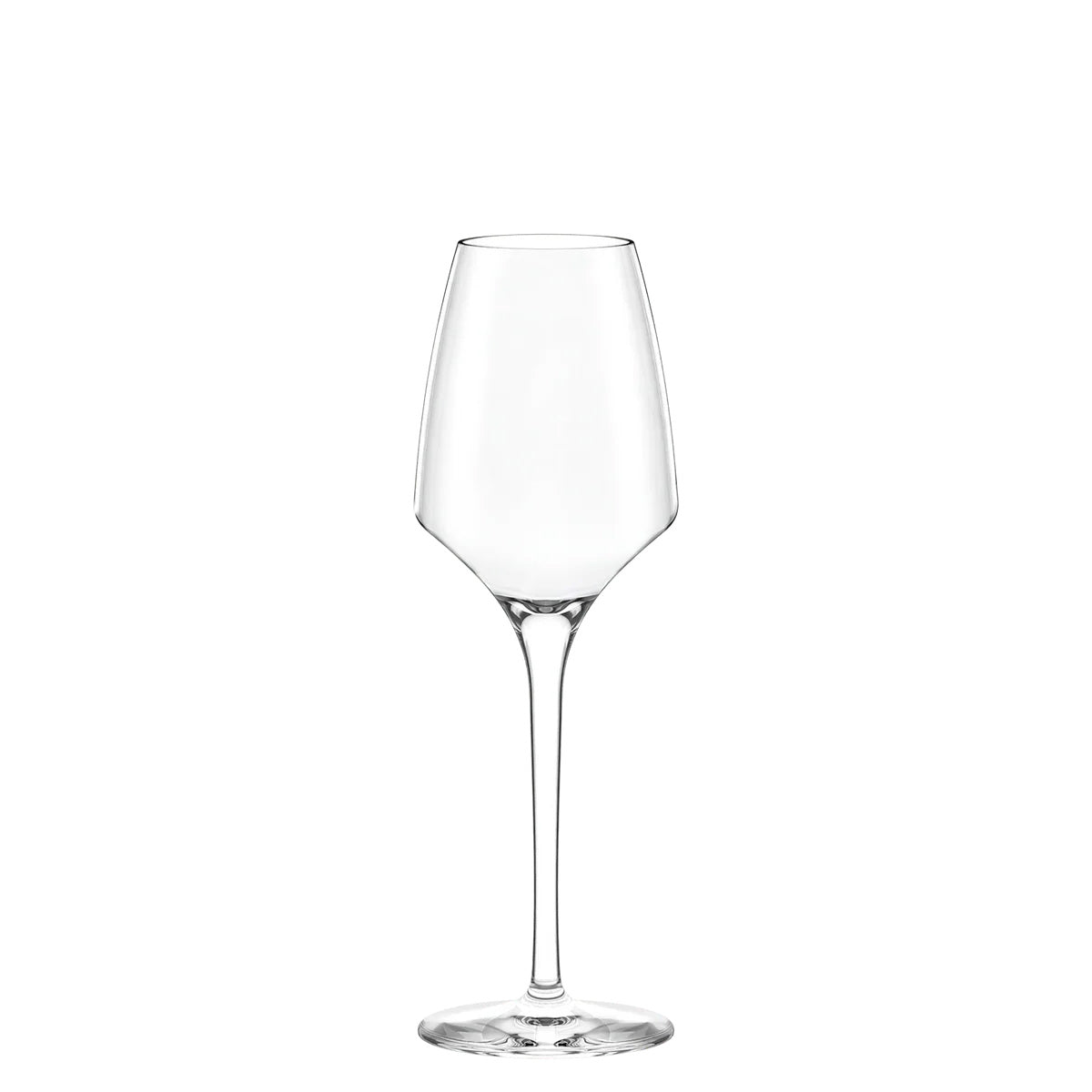 Copa de vino dulce de la colección Experience de Stölzle Lausitz, mostrando su cáliz en V de tamaño reducido y tallo extraído en cristal transparente.