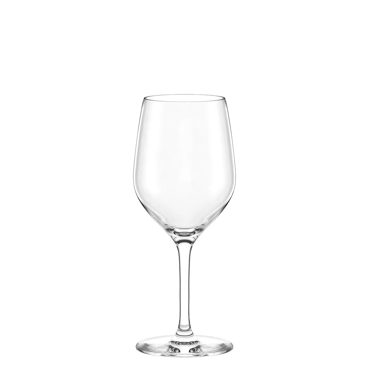 Copa de vino blanco de la colección Ultra de Stölzle Lausitz, mostrando su cáliz clásico y tallo compacto en cristal transparente sin plomo.