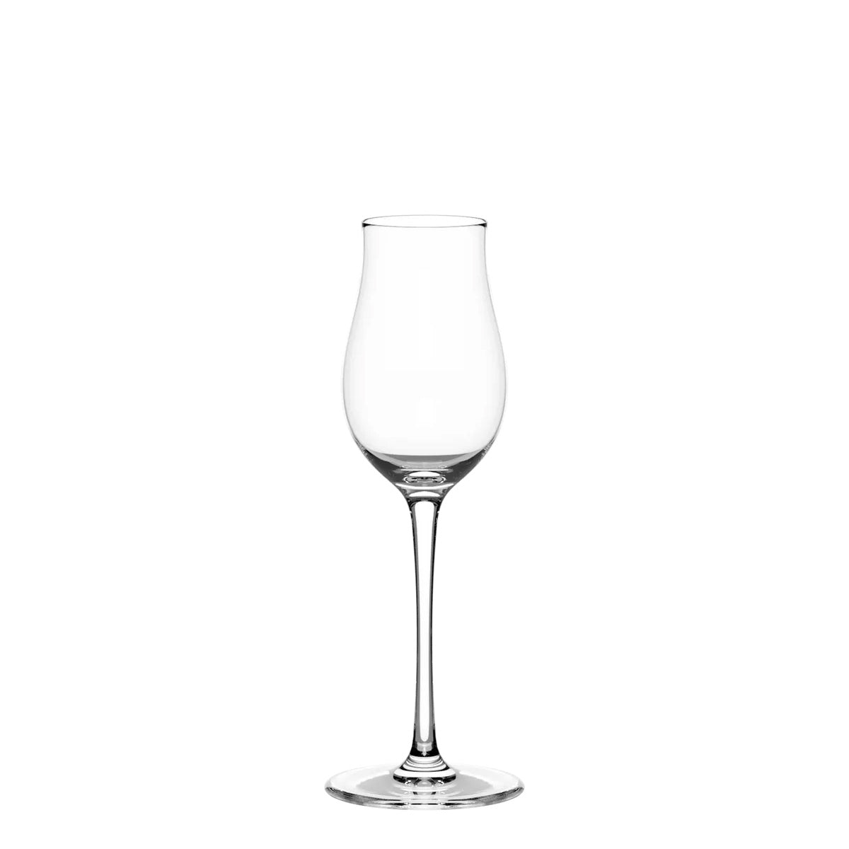 Copa de Coñac de la exclusiva colección Q1 de Stölzle Lausitz, mostrando su clásica forma de balón soplada a mano en cristal extra fino.