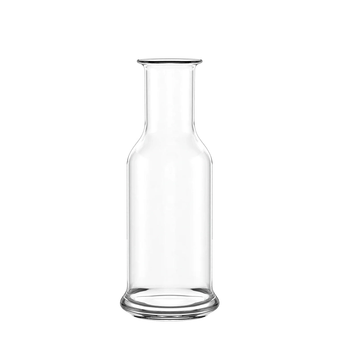 Jarra de cristal Purity de Stölzle Lausitz, mostrando su silueta orgánica y cuello esbelto en cristal transparente.