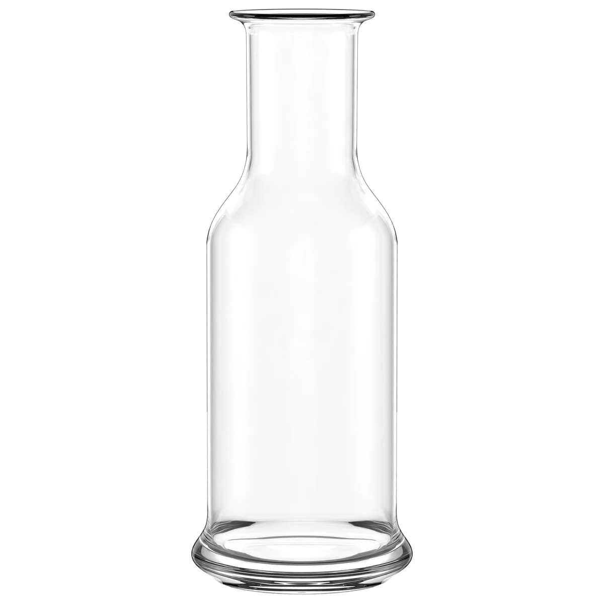 Jarra de cristal Purity de Stölzle Lausitz, mostrando su silueta orgánica y cuello esbelto en cristal transparente.