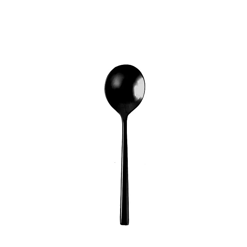 CUCHARA DE CONSOMÉ AREZZO BRUSHED BLACK