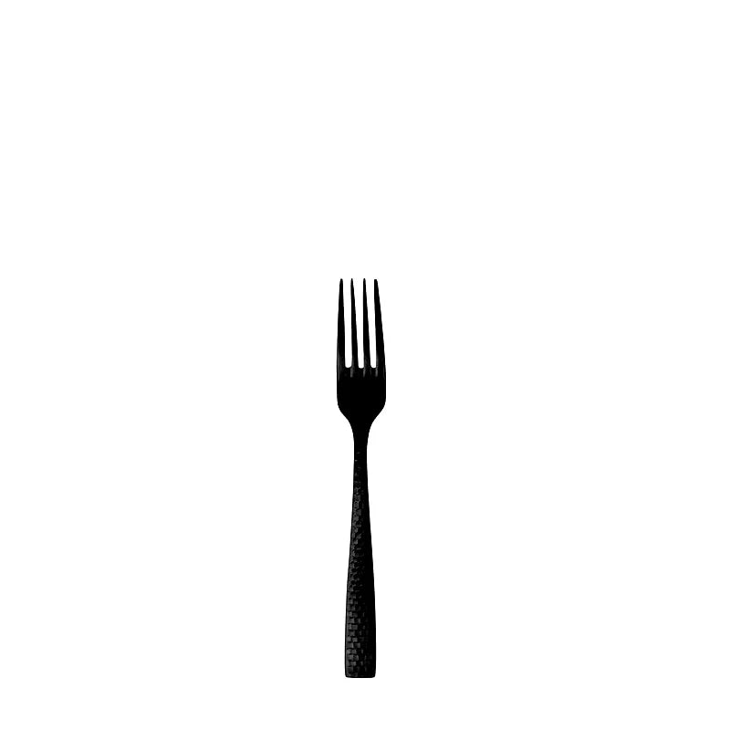 TENEDOR DE ENSALADA/POSTRE LUCCA FACET BRUSHED BLACK