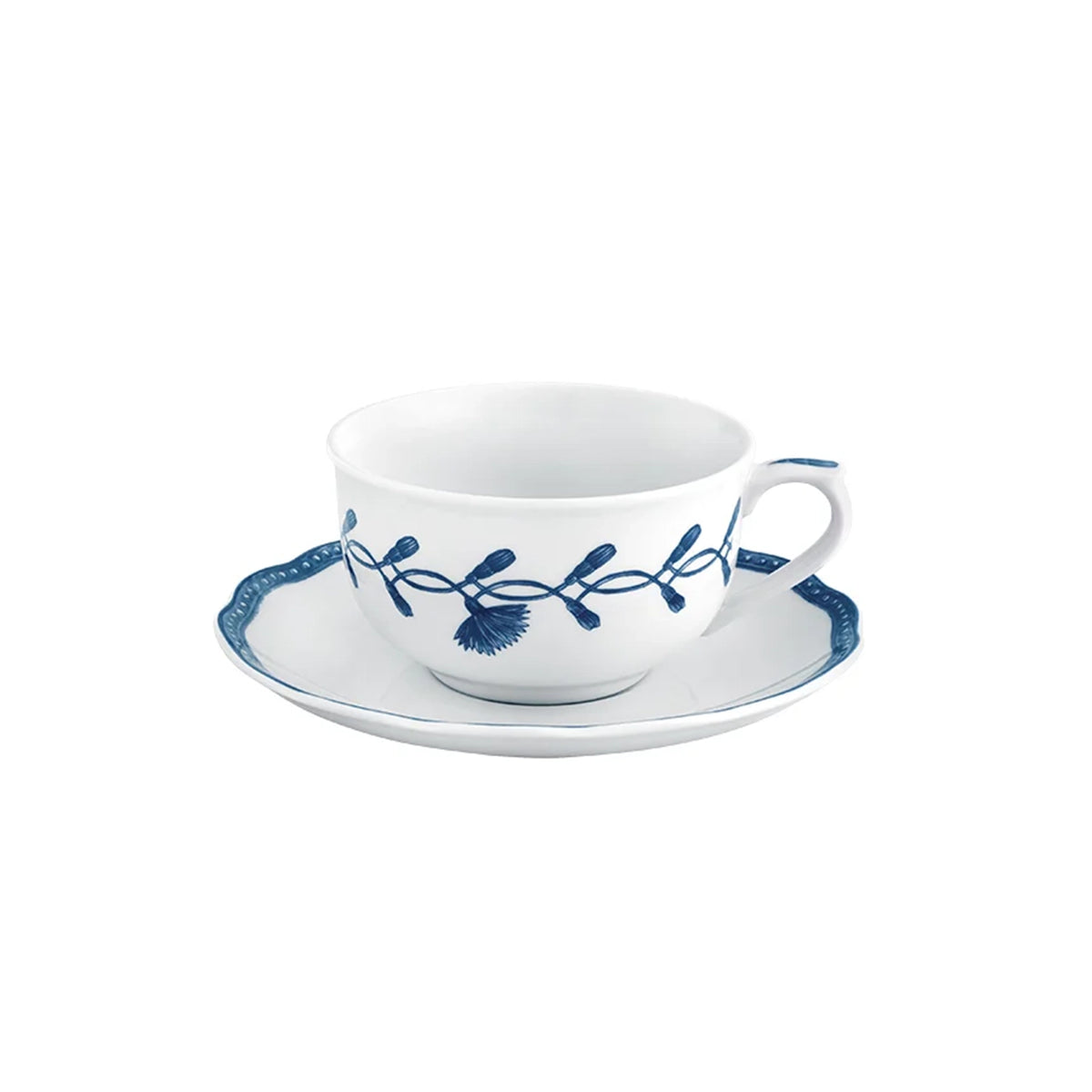 TAZA DE TÉ CON PLATO 24CL JANE AZUL
