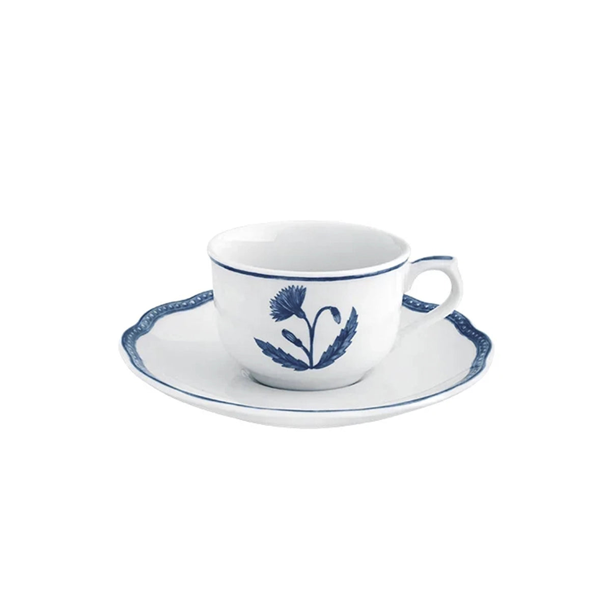 TAZA DE CAFÉ Y PLATO 10CL JANE AZUL