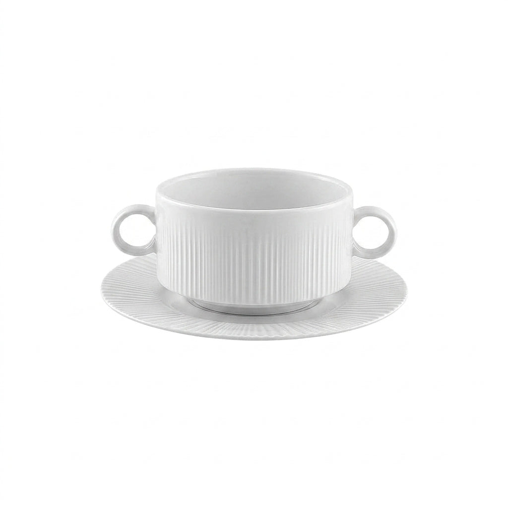 TAZA Y PLATO PARA CONSOMÉ 30 CL VERVE