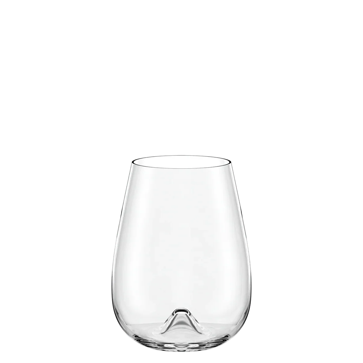 Vaso Vino Vulcano de Stölzle Lausitz en primer plano, mostrando su elegante curvatura y brillo.