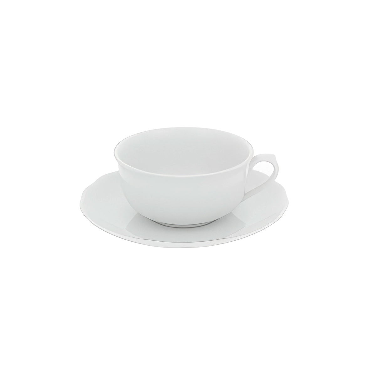 TAZA DE TÉ Y PLATO BRAGANÇA WHITE