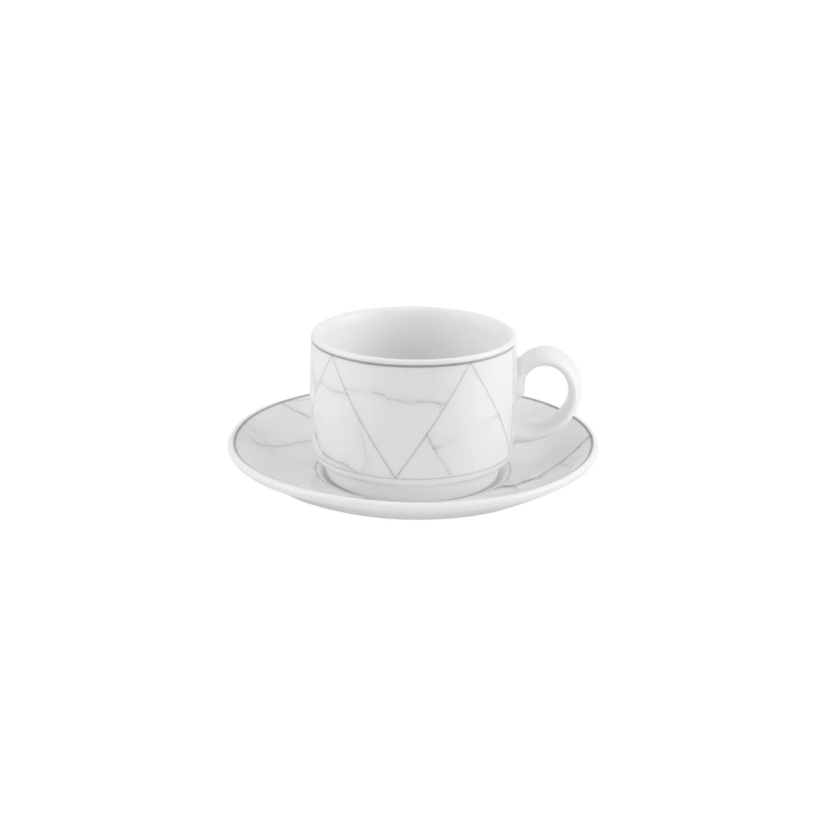 TAZA DE TÉ APILABLE CON PLATO 22CL CARRARA HOTEL