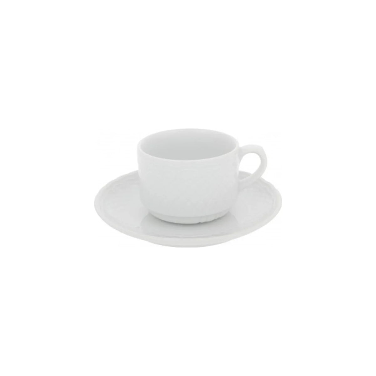 TAZA Y PLATO DE CAFÉ 510/10 ESCORIAL WHITE