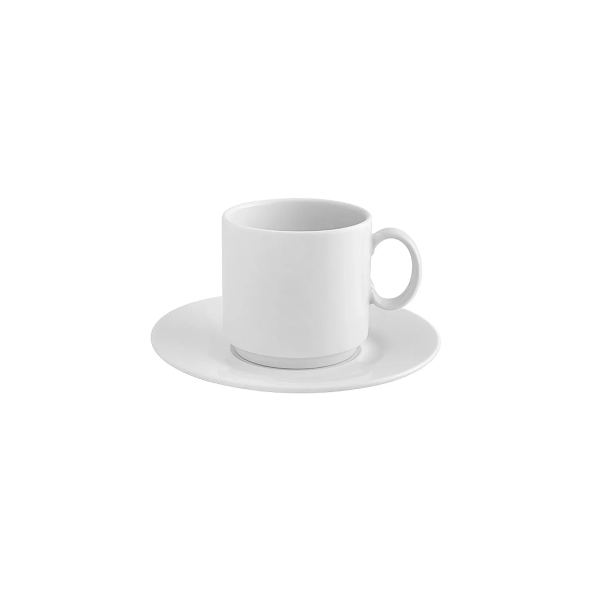 TAZA Y PLATO DE DESAYUNO 25 CL ILLUSION WHITE