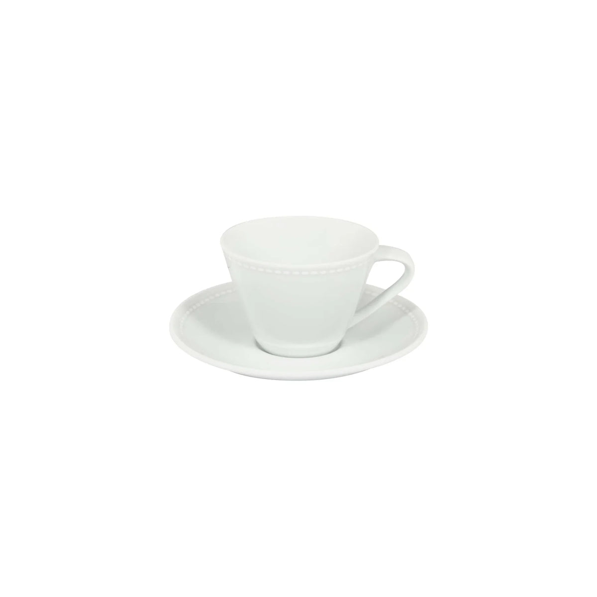 TAZA Y PLATO DE CAFÉ 13 CL PERLA