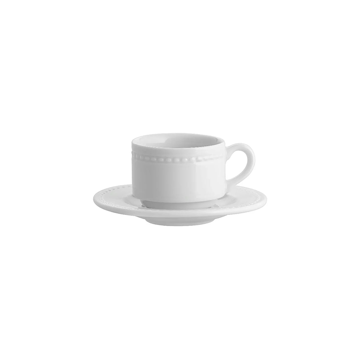 TAZA Y PLATO DE TÉ 20 CL PERLA