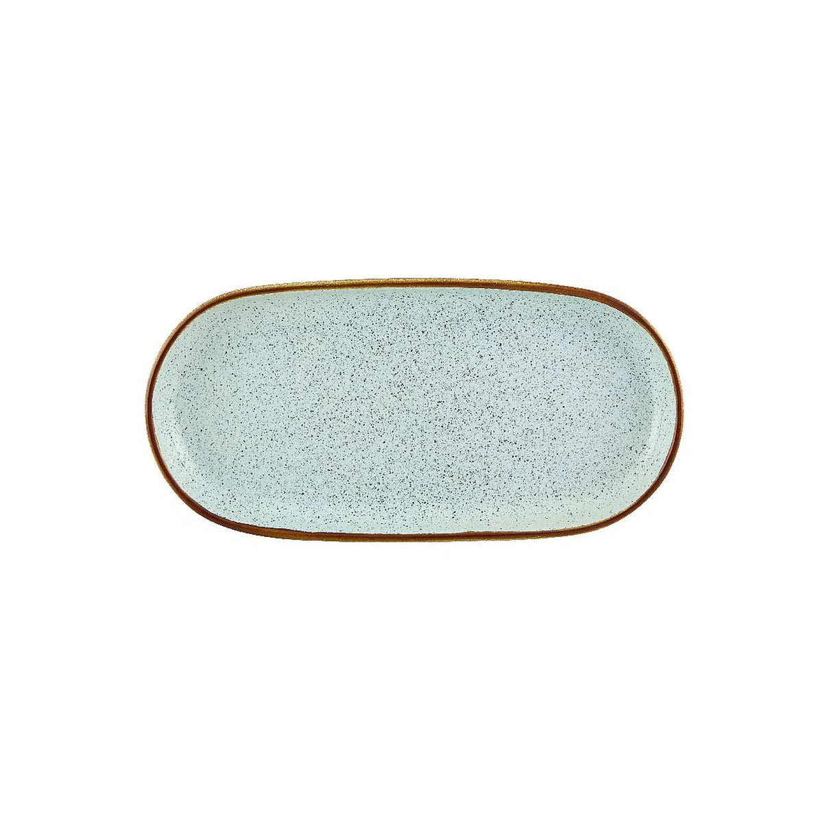 BANDEJA OVALADA 29,5CM RUSTIC BLEND TURQUOISE