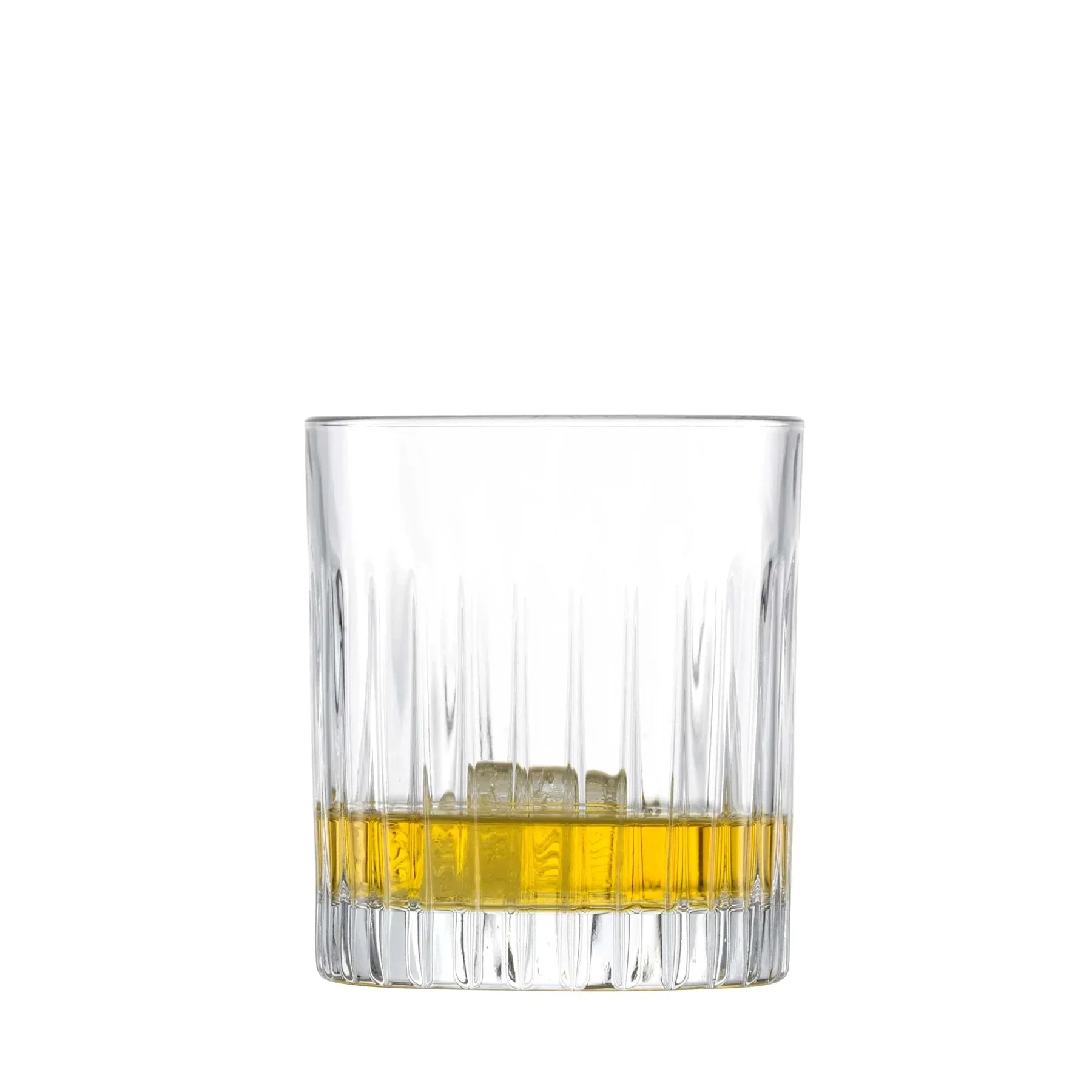 Vaso Stage con whisky y esfera de hielo