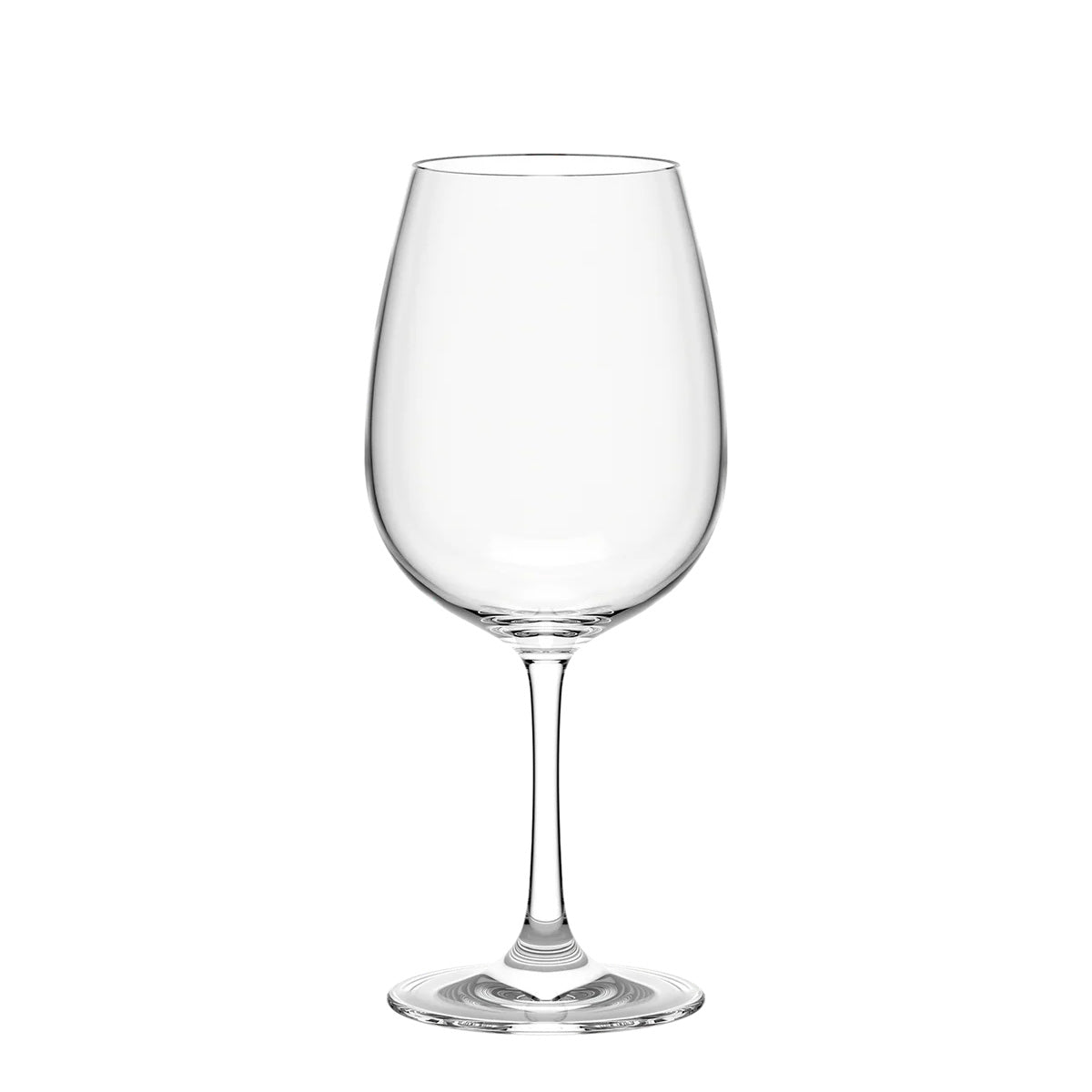 Copa de vino Burdeos de la colección Weinland de Stölzle Lausitz, mostrando su cáliz de gran volumen y tallo robusto en cristal transparente sin plomo.