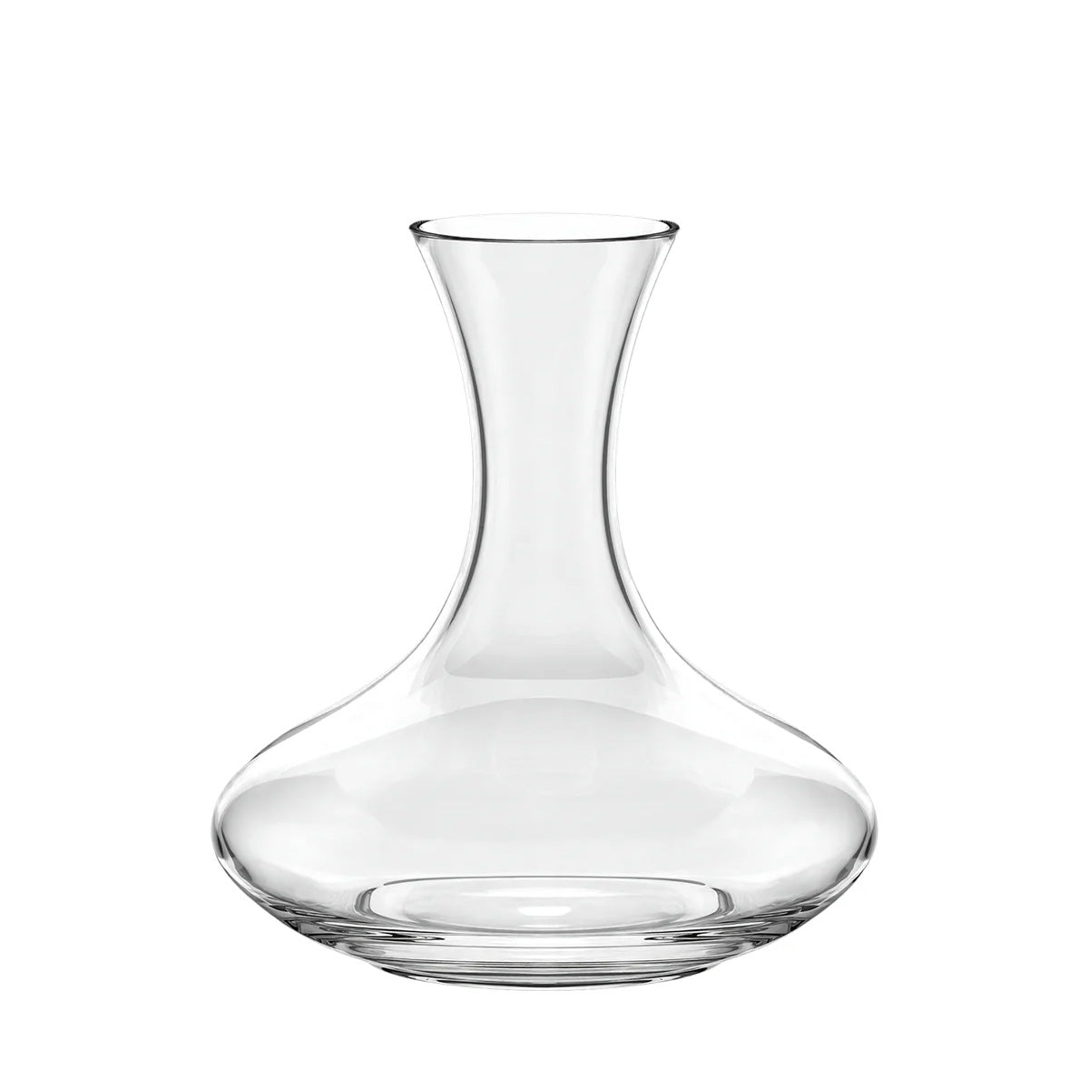 Decantador Weinland Stölzle Lausitz ideal para oxigenar los vinos tintos, destacando la transparencia óptica y su diseño ergonómico para el servicio.