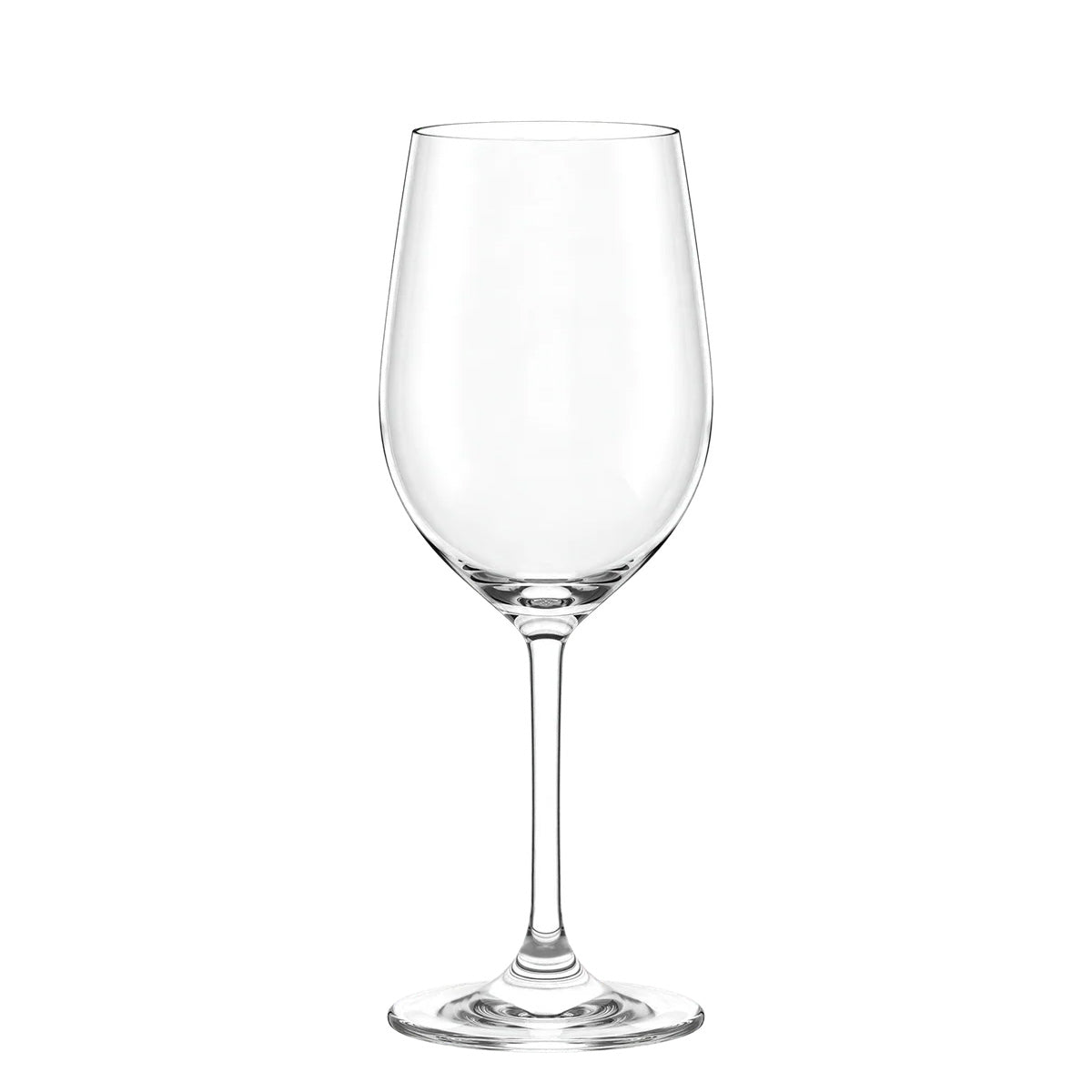 Copa de vino tinto de la colección Classic de Stölzle Lausitz, mostrando su silueta tradicional y versátil en cristal transparente sin plomo.