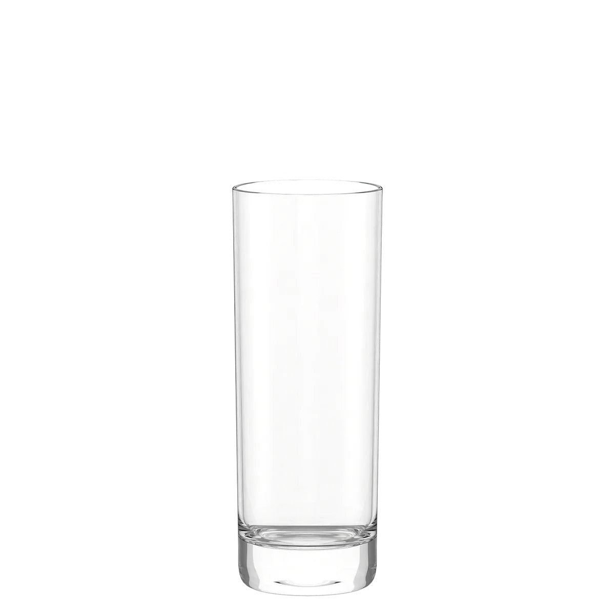 Vaso Highball de la colección New York Bar de Stölzle Lausitz, mostrando su diseño cilíndrico alto y minimalista en cristal transparente sin plomo.