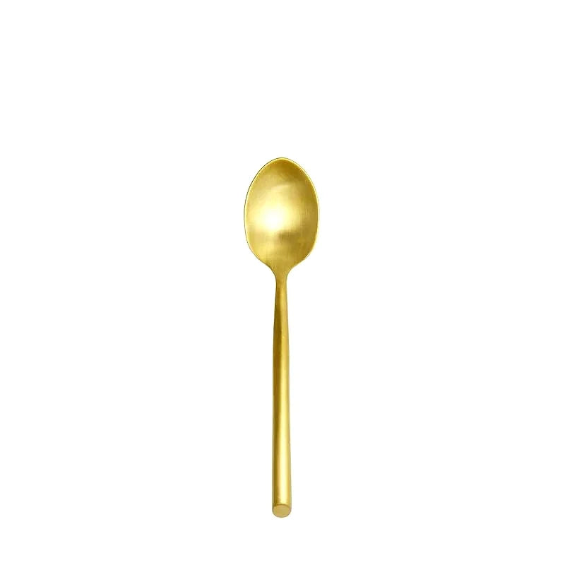 CUCHARA DE TÉ CAPRI BRUSHED GOLD