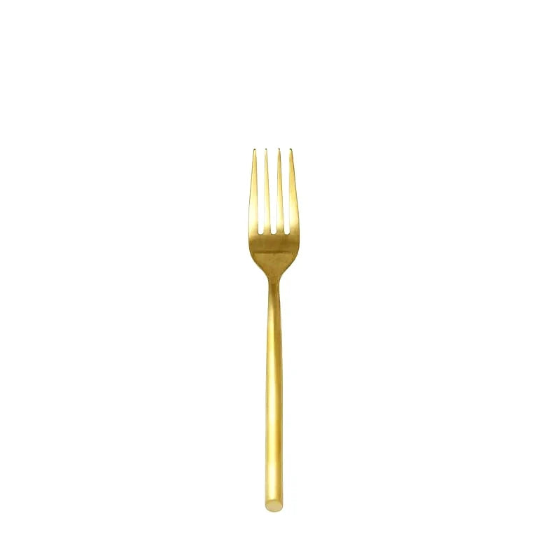 TENEDOR ENSALADA CAPRI BRUSHED GOLD