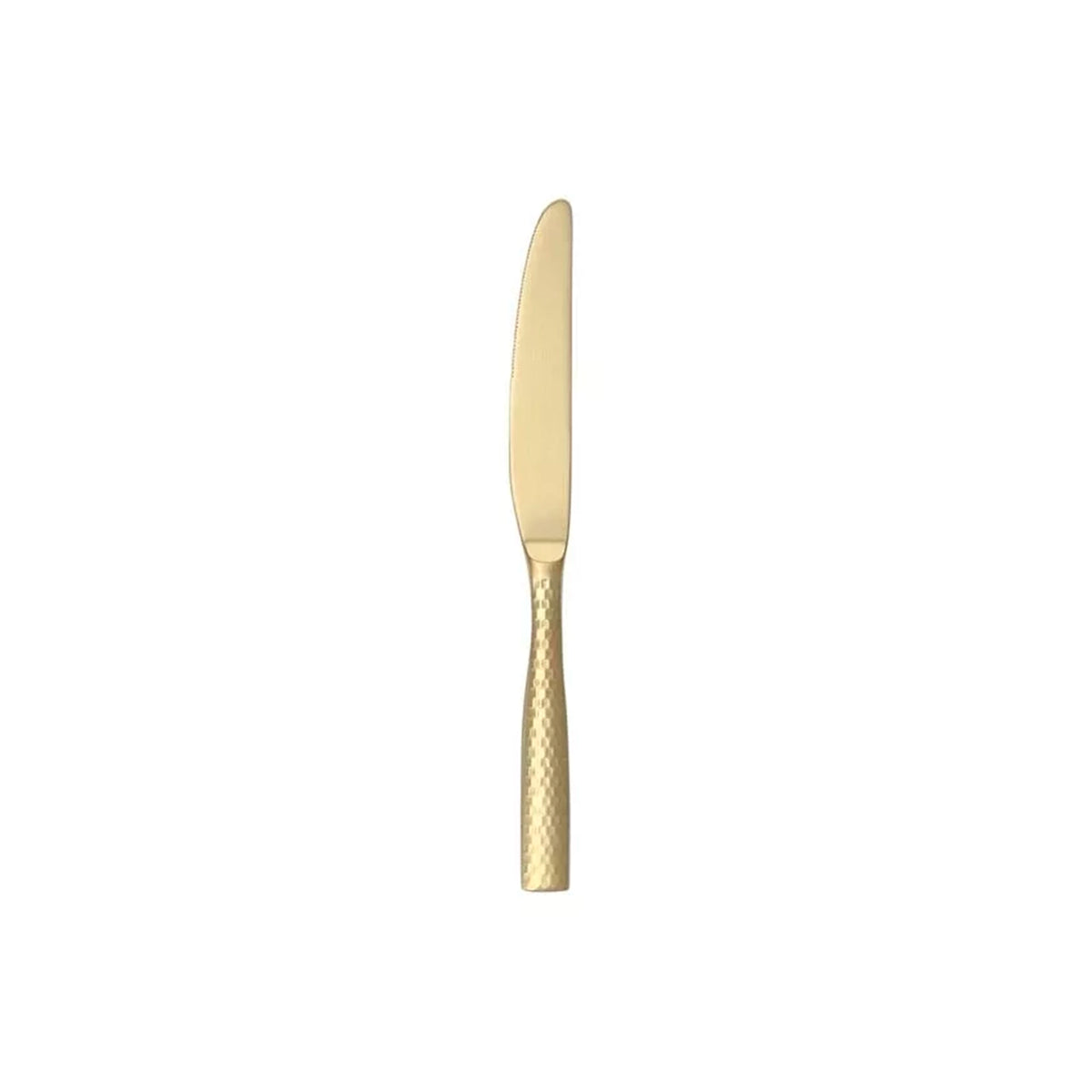 CUCHILLO PARA MANTEQUILLA LUCCA FACET BRUSHED GOLD
