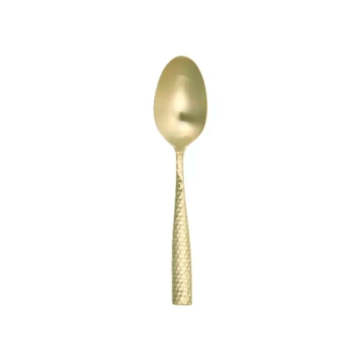 CUCHARA DE POSTRE/SOPA OVALADA LUCCA FACET BRUSHED GOLD