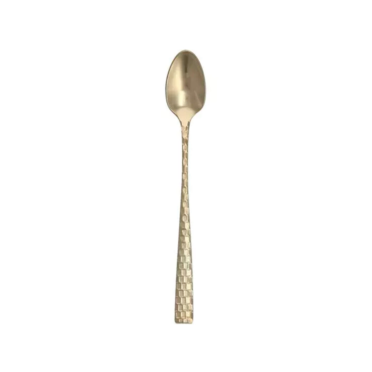 CUCHARA LARGA PARA TÉ HELADO LUCCA FACET BRUSHED GOLD