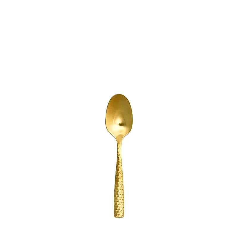 CUCHARA DE TÉ/CAFÉ LUCCA FACET BRUSHED GOLD