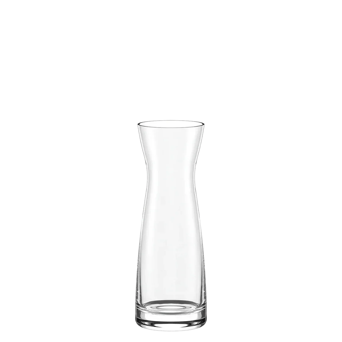 Jarra de cristal Stolzle Lausitz L con asa, ideal para servir agua en fondo blanco.