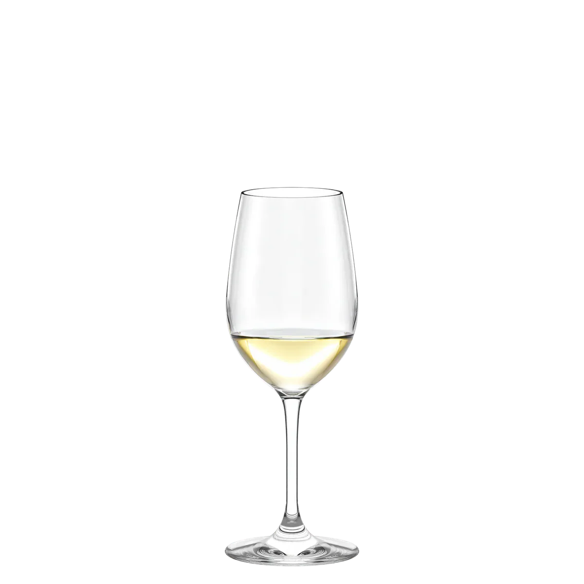 Detalle de la Copa de Vino Blanco EVENT Stölzle Lausitz, destacando la calidad del cristal y su forma ergonómica.