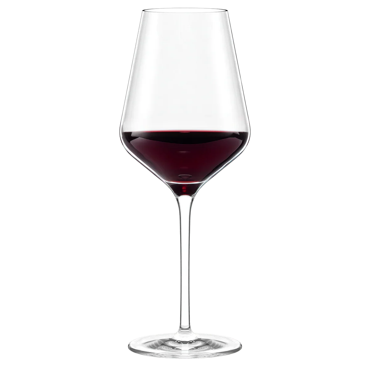 Detalle de la Copa Quatrophil de Stölzle Lausitz – Ideal para realzar el sabor del vino tinto.