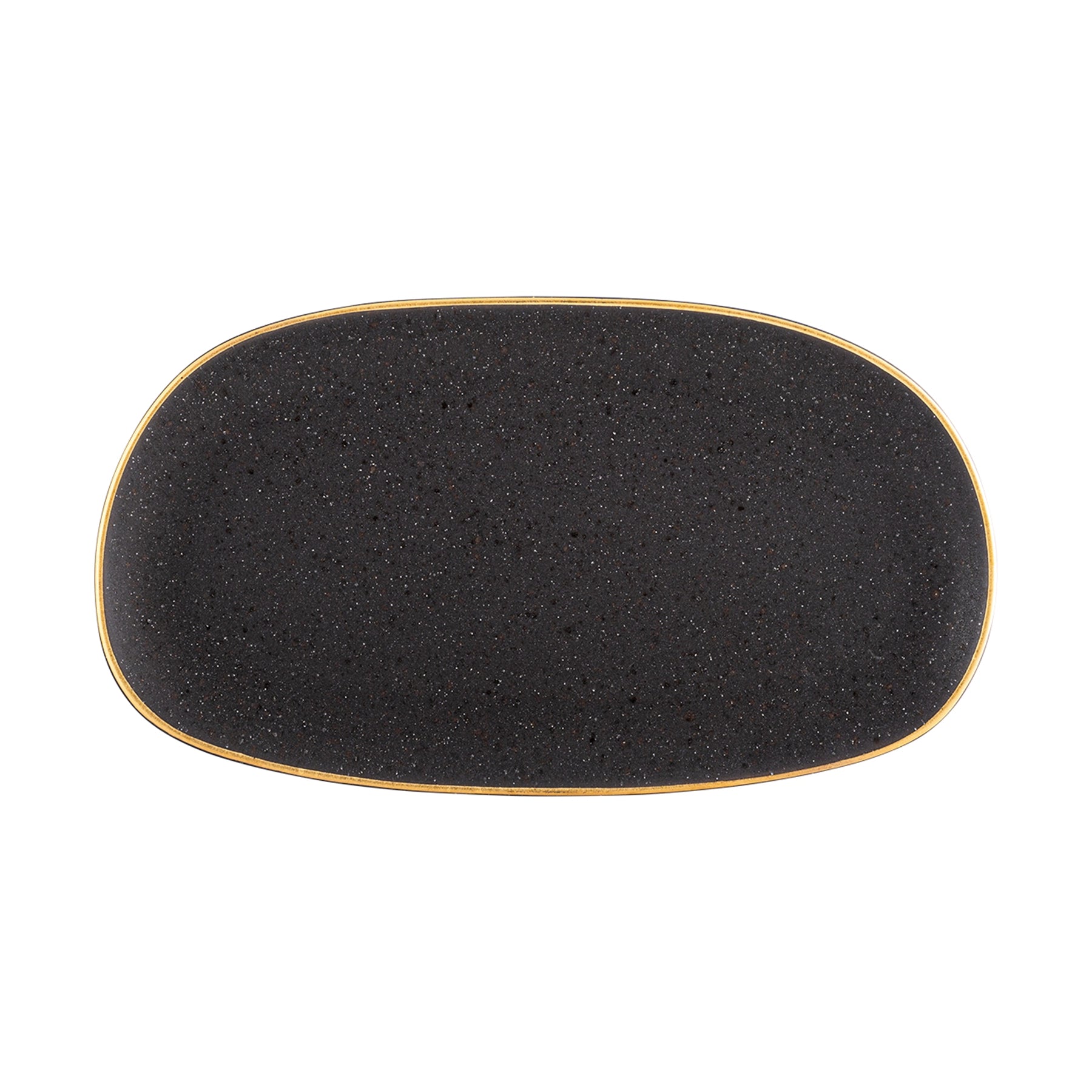 Bandeja Oval 30 X 16 Gold Stone de Vista Alegre