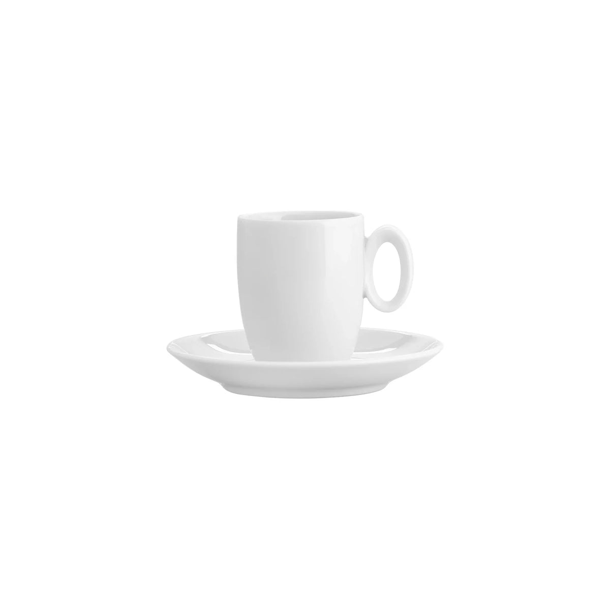 TAZA DE EXPRESO CON PLATO 8CL BROADWAY WHITE