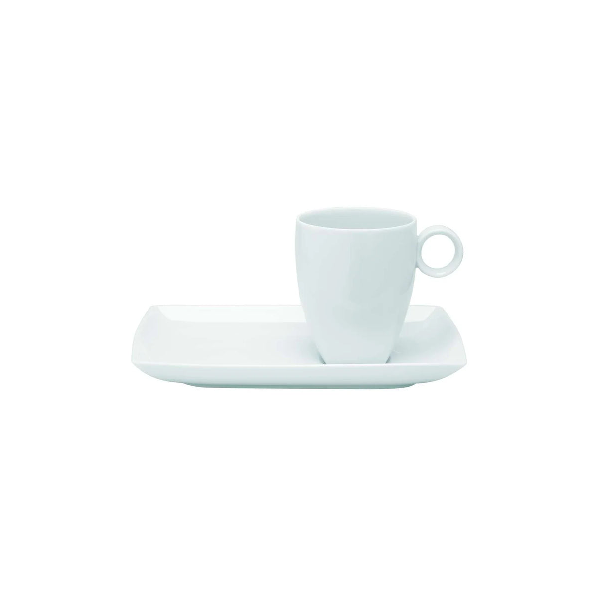 MUG 30CL CON BANDEJA CARRÉ WHITE
