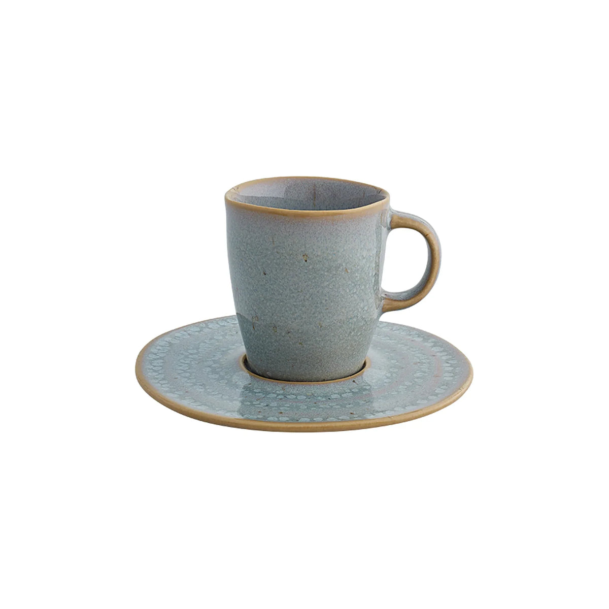 TAZA DE CAFÉ CON PLATO 9CL GEMSTONE MOONSTONE