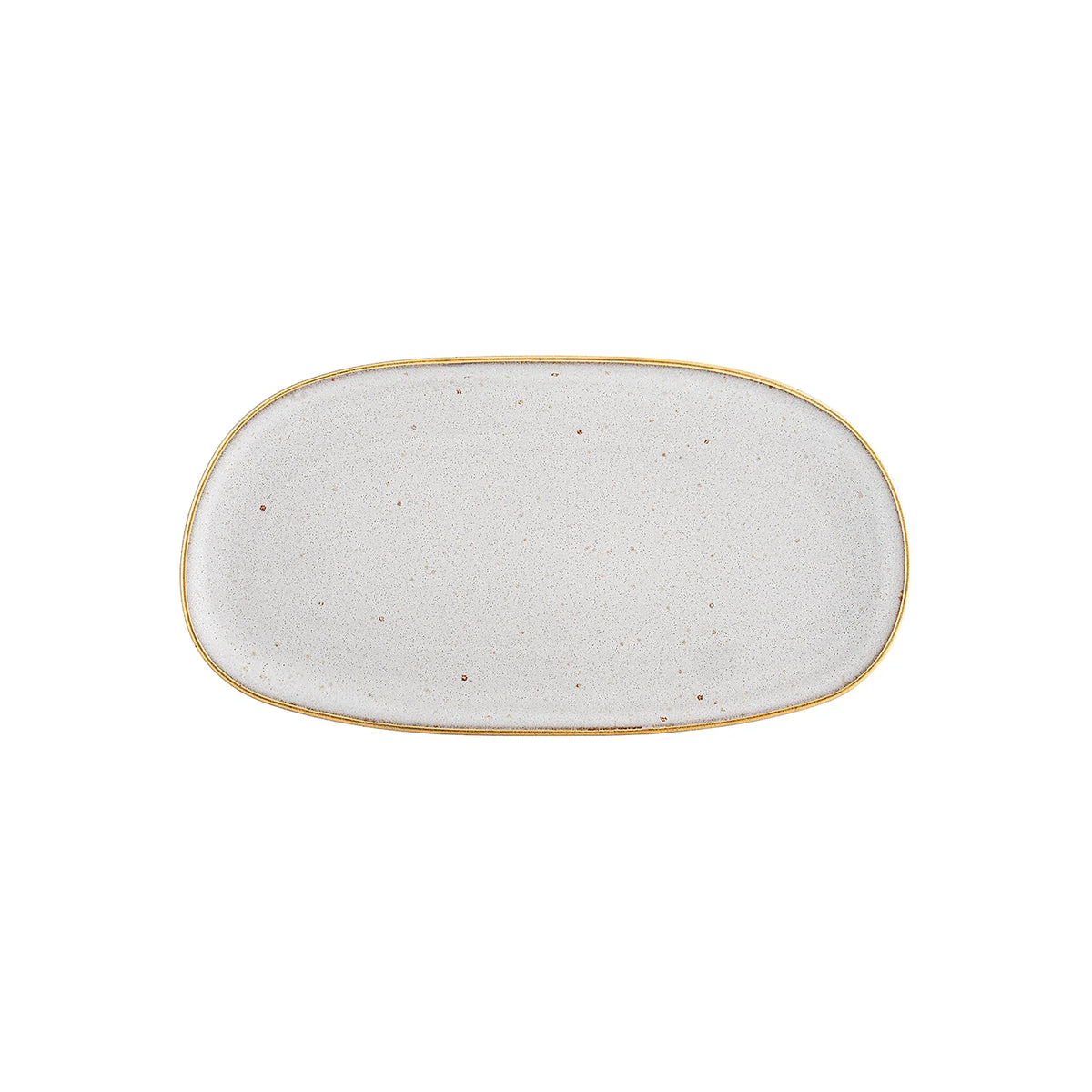FUENTE 30X16CM GOLD STONE WHITE