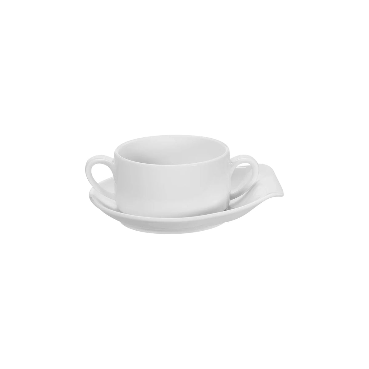 TAZA DE CONSOMÉ CON PLATO 30CL MULTIFORMA