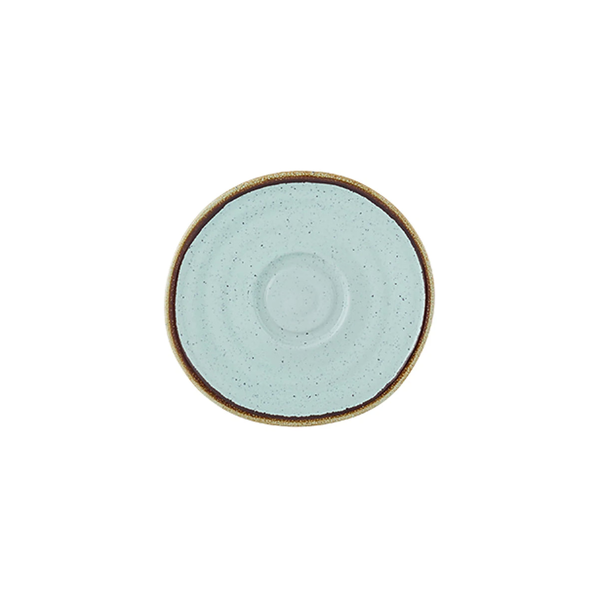 PLATO PARA TAZA DE CAFÉ 9CL RUSTIC BLEND TURQUOISE