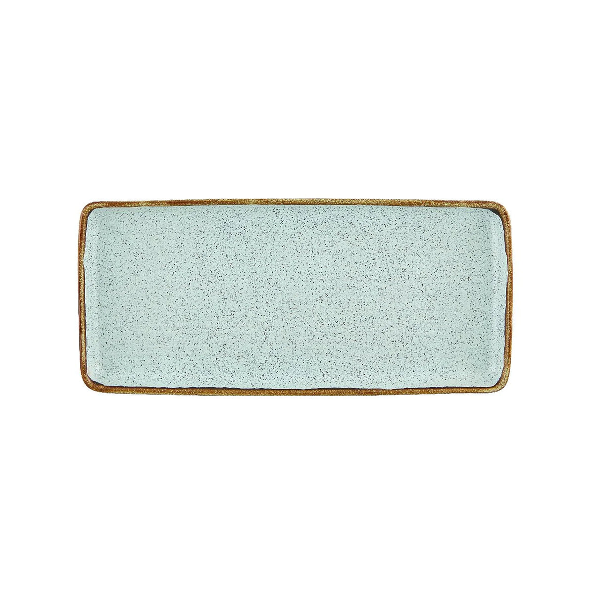 BANDEJA RECTANGULAR 36,5CM RUSTIC BLEND TURQUOISE
